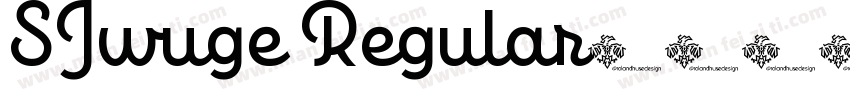SJwuge Regular字体转换
